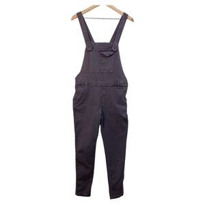 Chaser Canvas Overalls Size M Purple Gray‎ Tapered Leg Crossed Straps